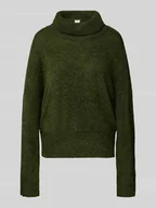Swetry damskie - Sweter o kroju regular fit z dzianiny z dodatkiem wełny z alpaki model ‘IHKAMARA’ - miniaturka - grafika 1