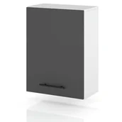 Szafki kuchenne - Szafka kuchenna wisząca modułowa z uchwytami 50cm spremium szary mat - miniaturka - grafika 1