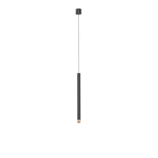 Q I Nero/Rose Gold 40 lampa wisząca 1-punktowa czarna/różowe złoto OR85136 - Lampy sufitowe - miniaturka - grafika 1