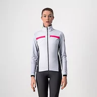 Kurtki damskie - castelli 4518541-870 kurtka damska DINAMICA srebrno-szara/ciemnoszara-różowa REF L - miniaturka - grafika 1