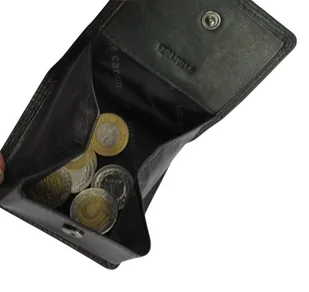 Portfel Uniwersalny Sakieweczka ,,Na Bilon,, KOMIN Pierre Cardin Skóra Licowa 2238 CZARNY 8 x 7 x 2,5 [cm] - Portfele - miniaturka - grafika 6