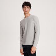 Swetry męskie - Reserved - Bawełniany sweter - Jasny szary - miniaturka - grafika 1