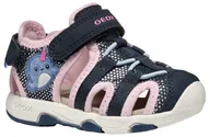 Buty dla dziewczynek - Geox B Sandały dziewczęce Multy, Wielobarwna, 25 EU - miniaturka - grafika 1