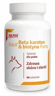 Suplementy i witaminy dla psów - DOLFOS Beta karoten & biotyna forte - suplement diety dla psów - miniaturka - grafika 1