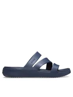 Klapki i japonki damskie - Crocs Klapki Getaway Strappy 209587 Granatowy - miniaturka - grafika 1