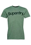 Koszulki męskie - Superdry Koszulka męska z nadrukiem, Portland Green Grit, XXS - miniaturka - grafika 1
