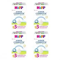 Hipp 3 Junior Combiotik produkt na bazie mleka dla dzieci po 1. roku Zgrzewka 4 x 550 g - Mleko modyfikowane - miniaturka - grafika 1