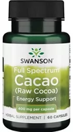 Suplementy naturalne - Swanson - Kakao , 400mg, 60 kapsułek - miniaturka - grafika 1
