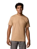 Koszulki sportowe męskie - Columbia Koszulka funkcyjna "North Cascades" w kolorze beżowym - miniaturka - grafika 1