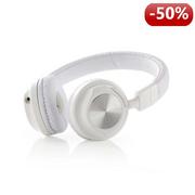 Słuchawki - Nedis Wired Headphones | On-ear | Foldable | 1.2 m Detachable Cable | White - miniaturka - grafika 1