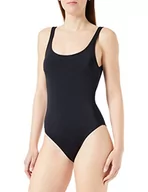 Stroje kąpielowe - Koton Damski strój kąpielowy Basic U Neck Strappy Padded One Piece, czarny (999), 34 - miniaturka - grafika 1