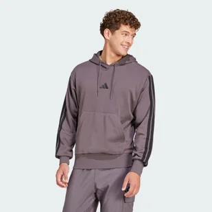 Bluza z kapturem Essentials 3-Stripes French Terry - Bluzy sportowe damskie - miniaturka - grafika 1