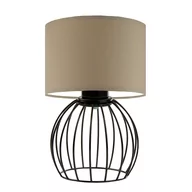 Lampy stojące - Lampka na nocny stolik NASHVILLE, czarny/beżowy - miniaturka - grafika 1