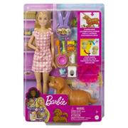 Lalki dla dziewczynek - Mattel Zestaw Narodziny piesków + lalka HCK75 HCK75 - miniaturka - grafika 1