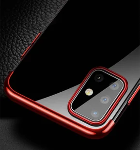 Clear Color case żelowy pokrowiec etui z metaliczną ramką Samsung Galaxy A72 4G czarny - Etui i futerały do telefonów - miniaturka - grafika 6