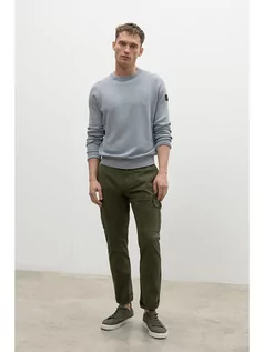 Spodnie męskie - Ecoalf Bojówki w kolorze khaki - grafika 1