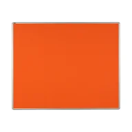 Tablice i flipcharty - ekoTAB Tablica tekstylna ekoTAB w aluminiowej ramie, 150x120 cm, pomarańczowa 535113 - miniaturka - grafika 1