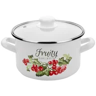 Garnki - Garnek emaliowany, prosty, Kalina Z/P, 20 cm, 3,7 l - miniaturka - grafika 1