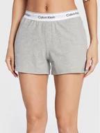 Piżamy damskie - Calvin Klein Underwear Szorty piżamowe 000QS6871E Szary Regular Fit - miniaturka - grafika 1