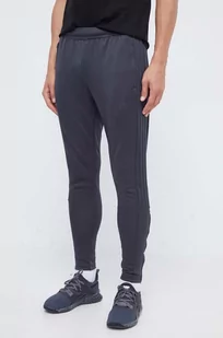 adidas spodnie dresowe kolor szary gładkie - Spodnie męskie - miniaturka - grafika 1