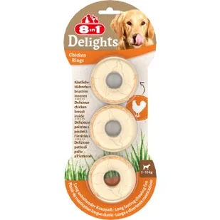 8in1 Delights Krążki z mięsem kurczaka 3 sztx3 - Przysmaki dla psów - miniaturka - grafika 1