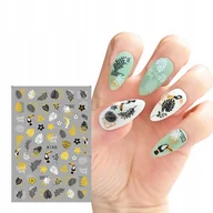 Ozdoby do paznokci - Naklejki Do Zdobienia Paznokci Wzorki Tukan Liście - miniaturka - grafika 1