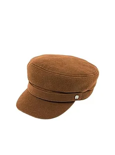 ESPRIT Czapka wojskowa z filcu, brązowy, S - Czapki damskie - miniaturka - grafika 1