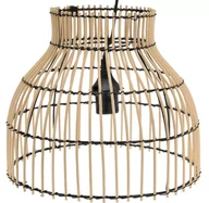 Oprawy, klosze i abażury - Lampa Sufitowa Wisząca Bambus Boho Ażurowy Abażur - miniaturka - grafika 1