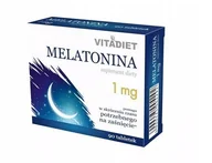 Układ nerwowy - VitaDiet VITADIET Melatonina 1mg 90 tabletek VitaDiet 3155241 - miniaturka - grafika 1