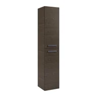 Szafki łazienkowe - Słupek łazienkowy wiszący Ness 30x31.2x150 cm brązowy orzech Sensea - miniaturka - grafika 1