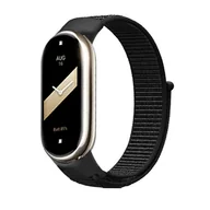 Akcesoria do smartwatchy - opaska pasek bransoleta NYLON Xiaomi Mi Band 8 czarna - miniaturka - grafika 1