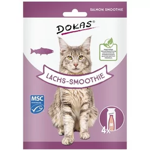 Przysmak dla kota DOKAS Smoothie z łososia 4 x 30 g - Przysmaki dla kotów - miniaturka - grafika 1