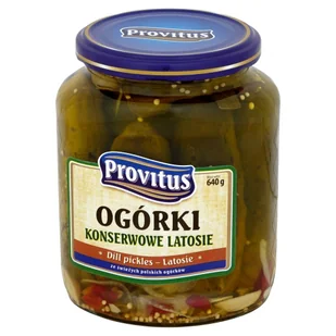 ProVitus Ogórki konserwowe latosie 720 ml - Mieszanki warzywne, sałatki - miniaturka - grafika 1