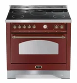 Kuchenki elektryczne - Kuchnia z płytą indukcyjną LOFRA DOLCEVITA 90 ROSSO BURGUNDY RRG96MFT/5I/Bronze - miniaturka - grafika 1