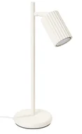 Lampy stojące - Beżowa karbowana lampka na biurko - D300 Inca - miniaturka - grafika 1