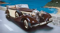 Kolekcjonerskie modele pojazdów - Italeri Mercedes-Benz 540K I3701 - miniaturka - grafika 1