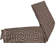 Apaszki i szaliki damskie - SZAL damski z frędzlami BAWEŁNIANY - miniaturka - grafika 1