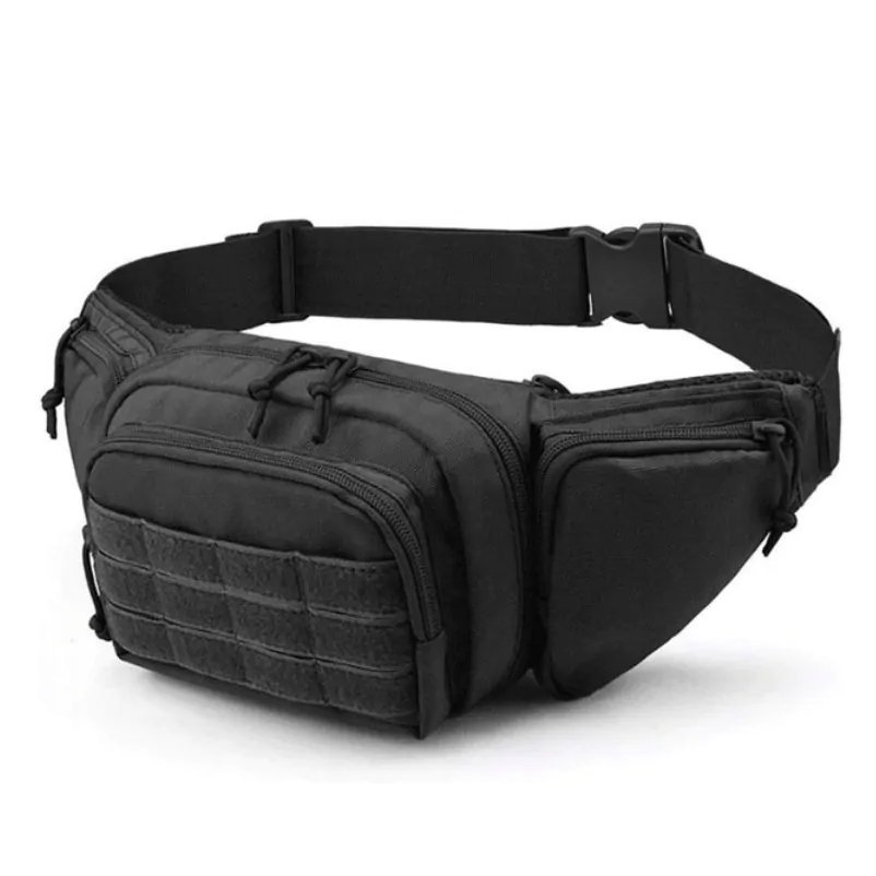 Nerka torba biodrowa Foxter czarna Poliester 600D MOLLE EDC