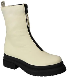 Trzewiki Simen 5532A Of White Skórzane_TN - SIMEN - Botki damskie - miniaturka - grafika 1