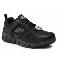 Buty trekkingowe męskie - Buty na co dzień męskie SKECHERS WORK III skóra - miniaturka - grafika 1