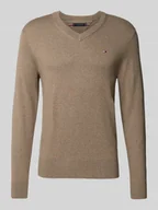 Swetry męskie - Sweter o kroju regular fit z mieszanki bawełny i kaszmiru - miniaturka - grafika 1