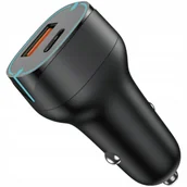 Ładowarki samochodowe - ŁADOWARKA SAMOCHODOWA SZYBKIE ŁADOWANIE USB USB-C PD QC 38W MOCNA 3A - miniaturka - grafika 1