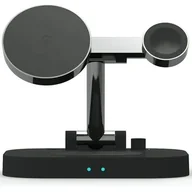 Ładowarki do telefonów - Awei Ład. Indukcyjna 4W1 W22 15W Fast Charging Czarny/Black - miniaturka - grafika 1