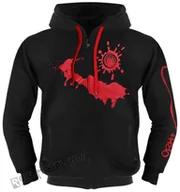 Bluzy męskie - bluza COMA - CZERWONY ALBUM rozpinana, z kapturem-XXL - miniaturka - grafika 1