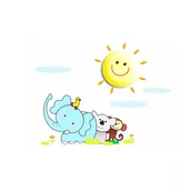 Lampy ścienne - Milagro LED Kinkiet dziecięcy LED/1W/3xAAA słońce - miniaturka - grafika 1