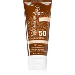 Australian Gold Spf 50 Face + Self Tanner 88 ml - Kremy do twarzy z filtrem - miniaturka - grafika 1