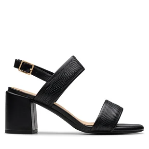 Sandały Clarks Ezoria Sling 26181300 Czarny - Sandały damskie - miniaturka - grafika 1