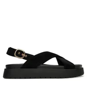 Sandały damskie - Sandały JENNY HY69916-3 Czarny - miniaturka - grafika 1