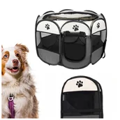 Sprzęt podróżny i transportery dla psów - SKŁADANY KOJEC DLA PSA KOTA DO DOMU ZAGRODA KLATKA M/L - miniaturka - grafika 1