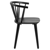 Krzesła - Ida krzesło stołowe drewno czarne. - miniaturka - grafika 1